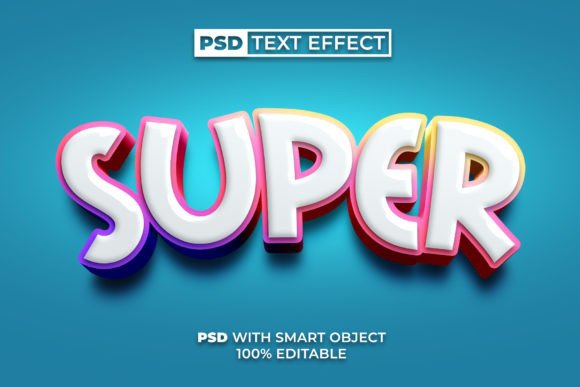 3D Fun Text Effect Colorful Style for Photoshop: A Creative Tool for Designers