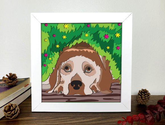 Cute Dog Shadow Box 3D SVG: A Creative and Versatile Crafting Tool