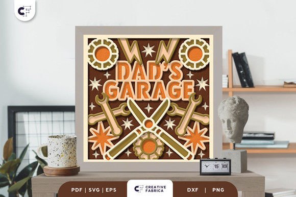 Dad’s Garage 3D Shadow Box Papercut: A Unique and Thoughtful Gift