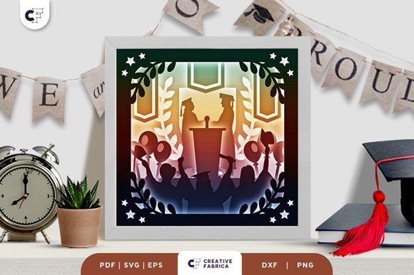 Graduation Celebration 3D Shadow Box