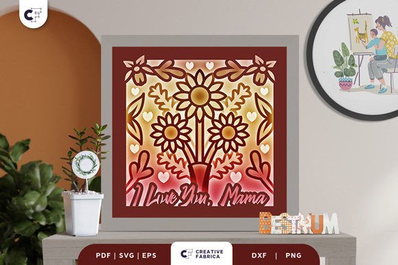 Granny’s Flower Decoration 3D Shadow Box: A Thoughtful and Creative Gift for Mother’s Day