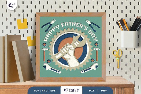 Happy Fathers Day 3D Shadow Box SVG: A Thoughtful and Creative Gift Idea