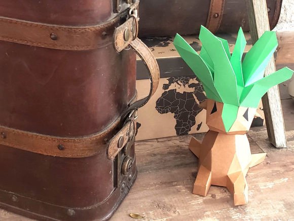Plant Creature 3D Papercraft: A Creative and Eco-Friendly Art Project