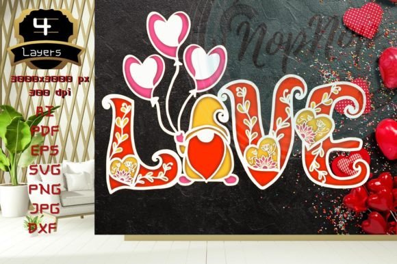 Valentine 3D Love V.1: A Creative Digital Design for Every Occasion