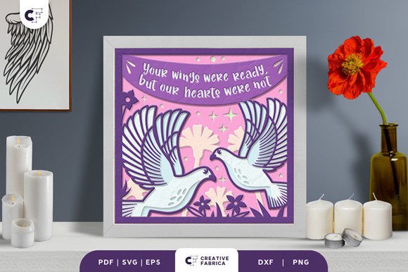 White Doves 3D Layered Paper Cut: A Creative and Versatile Craft Project